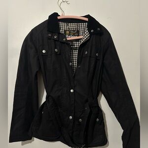 Barbour Women's Black wax jacket size U.S. 6